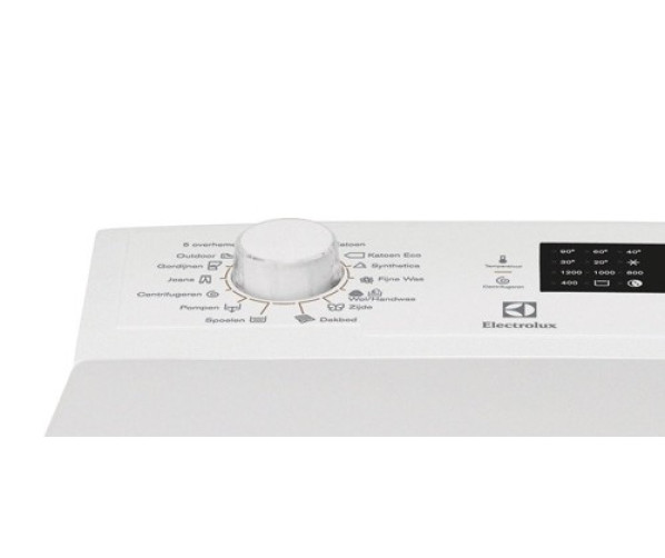 De bediening van de Electrolux EWT1262EDW bovenlader wasmachine is eenvoudig 