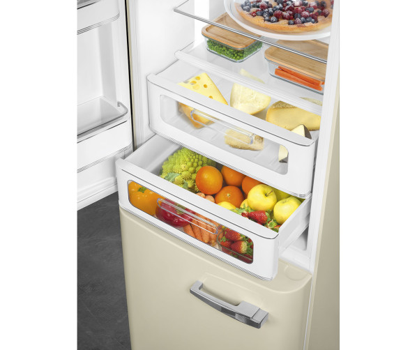 Smeg FAB32LCR5 koelkast crème - linksdraaiend