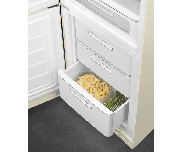 Smeg FAB32LCR5 koelkast crème - linksdraaiend