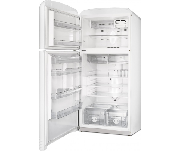 Foto van de binnenzijde van de SMEG koelkast FAB50BS wit