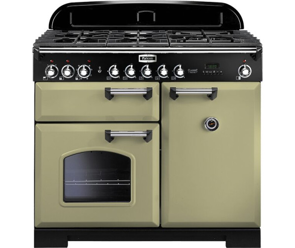 Falcon CLASSIC DELUXE 100 GAS OLIVE GREEN fornuis - 100 cm breed