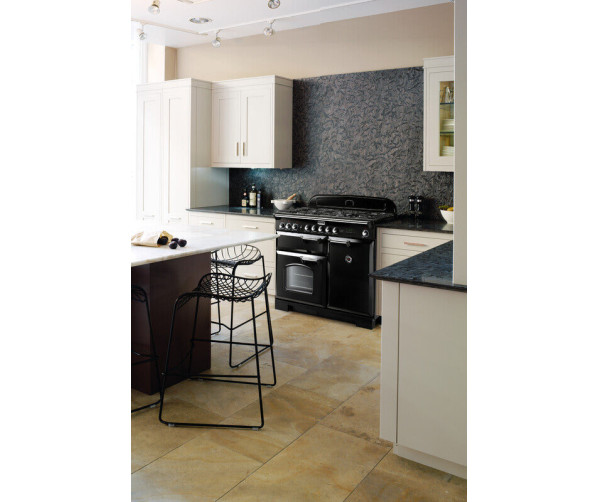 Falcon CLASSIC DELUXE 100 GAS ZWART fornuis - 100 cm breed
