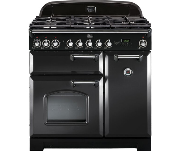 Falcon CLASSIC DELUXE 90 GAS CHARCOAL BLACK fornuis - 90 cm breed