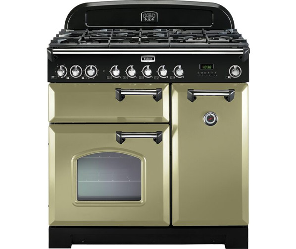 Falcon CLASSIC DELUXE 90 GAS OLIVE GREEN fornuis - 90 cm breed