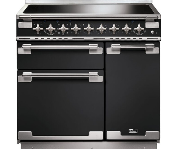 Falcon ELISE 90 INDUCTIE CHARCOAL BLACK fornuis - 90 cm breed