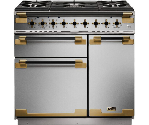 Falcon ELISE LUXE 90 GAS BLACK EDITION RVS fornuis - 90 cm breed