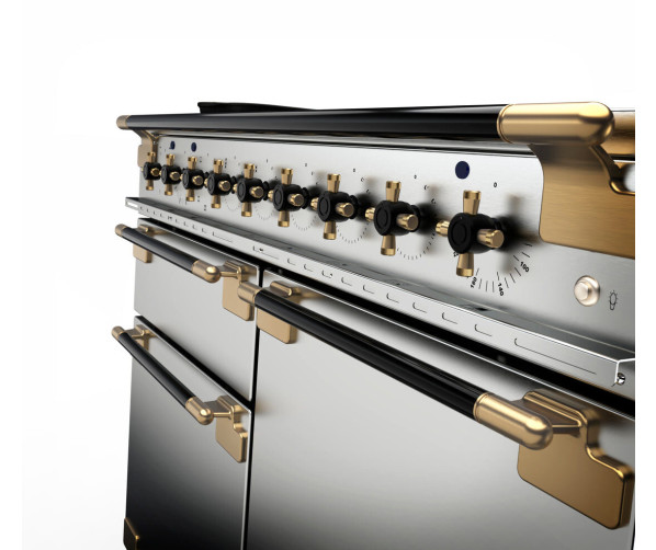 ELISE LUXE 90 GAS BLACK EDITION RVS Falcon fornuis - Gas