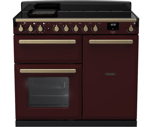 Falcon Estel Deluxe 100 Bordeaux inductiefornuis met klassieke afwerking