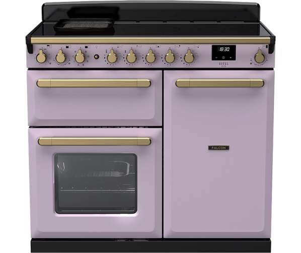 Estel Deluxe 100 inductiefornuis van Falcon in elegante paarse Heather tint