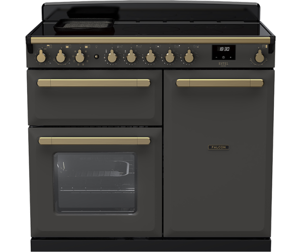 Estel Deluxe 100 cm Slate inductie fornuis van Falcon – modern en krachtig