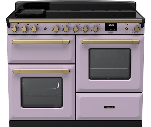 Heatherkleurig Falcon fornuis met drie ovens en digitale bediening