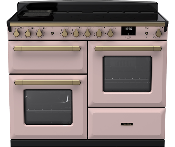 Falcon inductiefornuis in pale pink met 5 zones en multifunctionele oven
