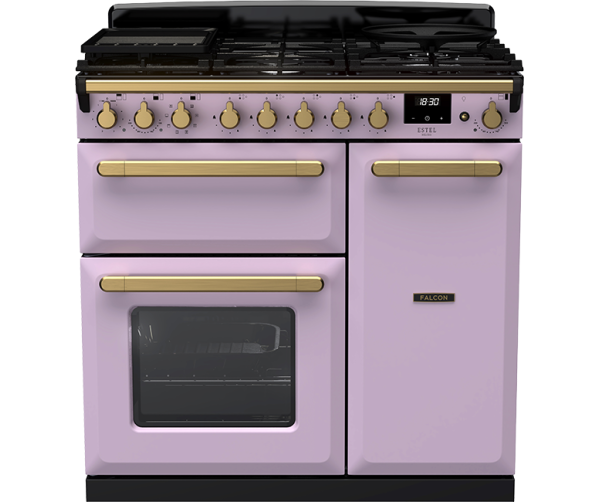 Falcon Estel Deluxe 90 gasfornuis in heather met subtiele metallic look