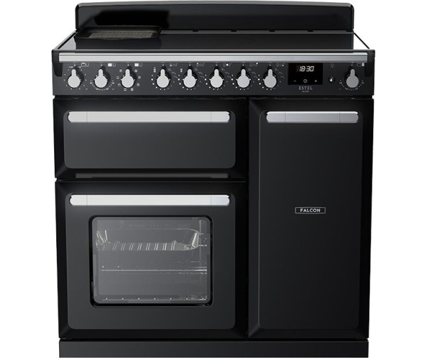 Falcon ESTEL DELUXE 90 INDUCTIE ZWART fornuis - 90 cm breed