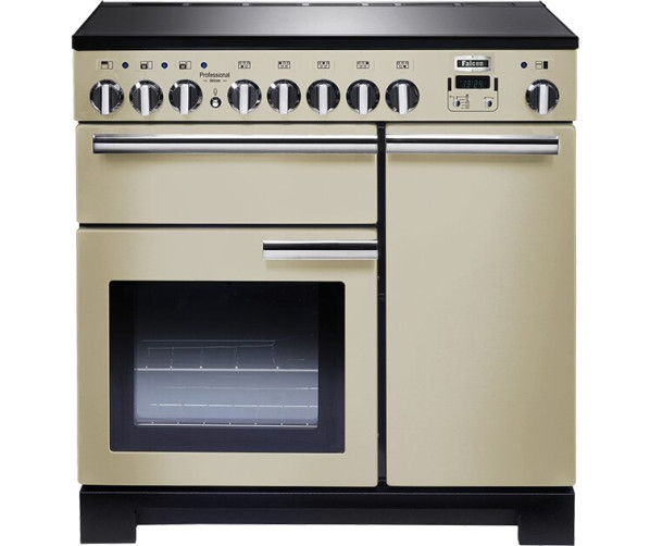 Falcon PROFESSIONAL DELUXE 90 INDUCTIE CREAM fornuis - 90 cm breed