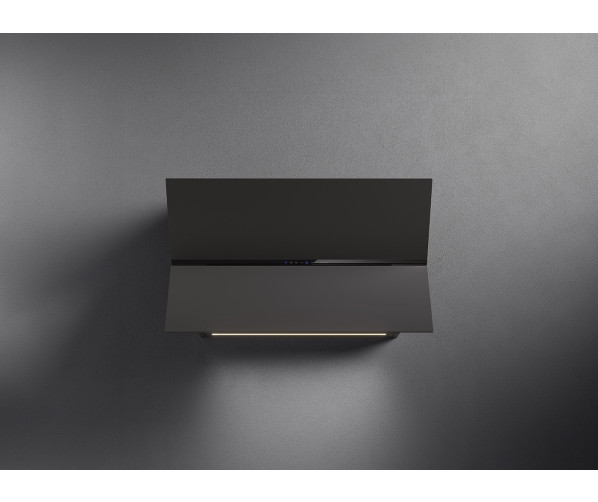 Falmec FUSION 85 zwarte wand afzuigkap - schuin design model