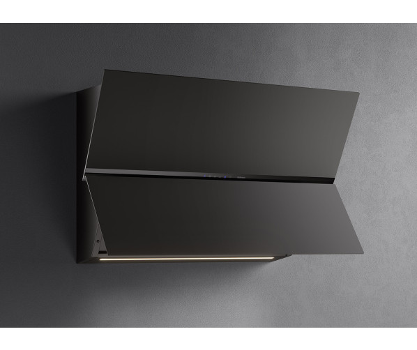 Falmec FUSION 85 zwarte wand afzuigkap - schuin design model