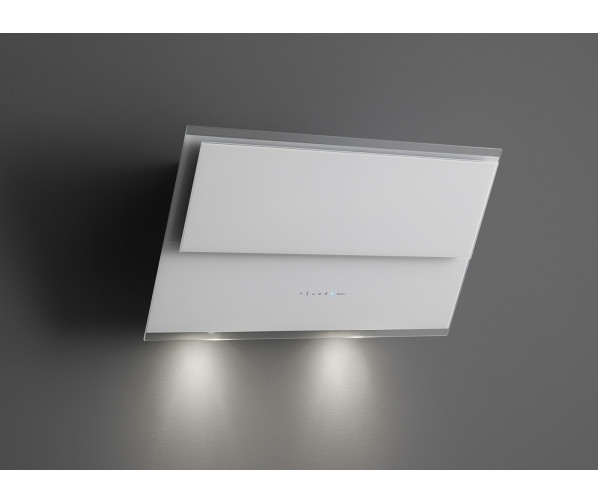 Falmec VERSO EASY 85 schuine anti-hoofstoot afzuigkap - wit - 85 cm.