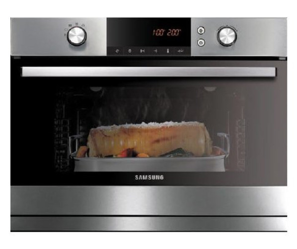 Binnenzijde van de Samsung FQ115T002 inbouw combinatie oven met magnetron functie
