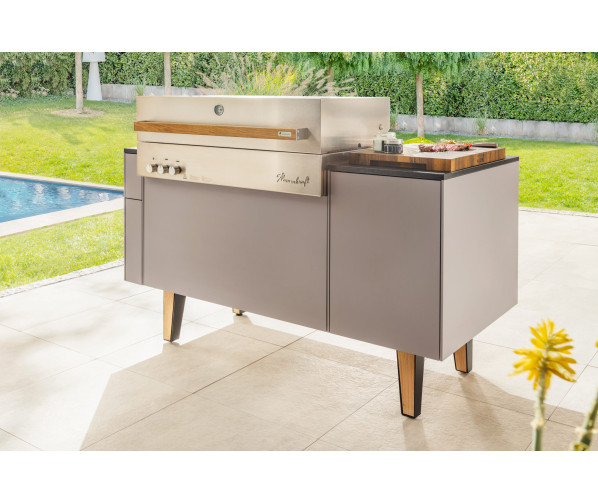 FREILUFT buitenkeuken met Flammkraft inbouw barbecue gas