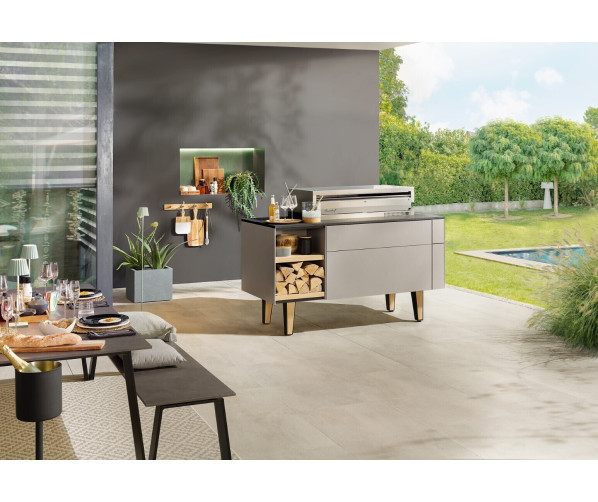 FREILUFT buitenkeuken met Flammkraft inbouw barbecue gas