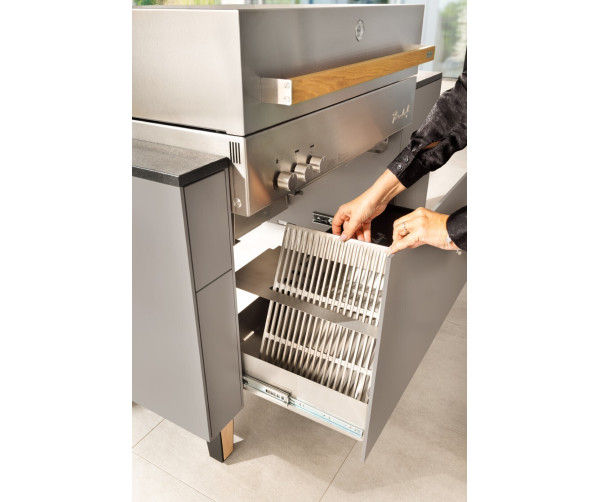 FREILUFT buitenkeuken met Flammkraft inbouw barbecue gas