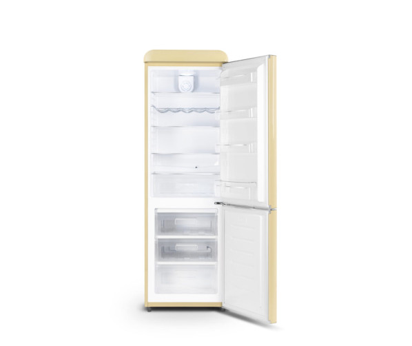 Schneider SCB300VCR retro jaren 50 koelkast - cream
