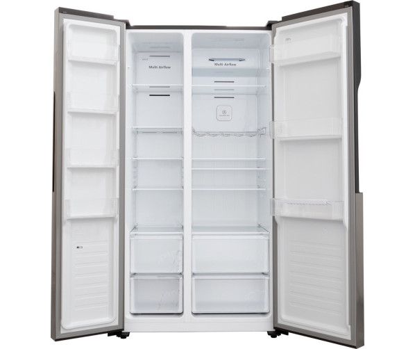Frilec BONNSBS-525-010CINOX side-by-side koelkast - rvs-look
