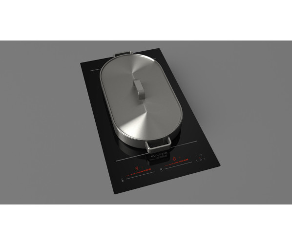 Fulgor milano FCH 302 ID TS BK inbouw inductie kookplaat - 2 zones - domino