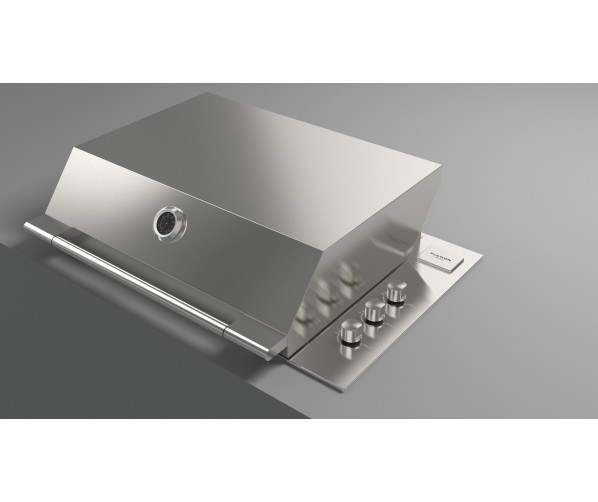 Fulgor milano FOBQ 803 G X inbouw gas barbecue - rvs