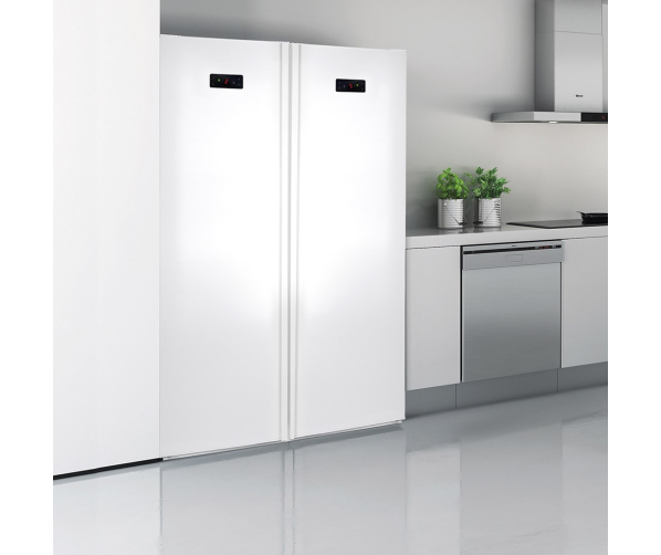 De Gram KS 5406-90 F kan perfect gecombineerd worden met bijpassende vrieskast en zodoende als side-by-side opstelling geplaatst worden.