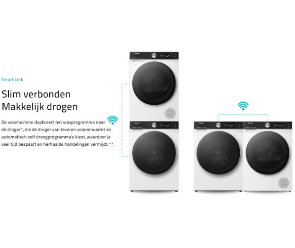 Hisense DH5S102BW warmtepomp droger