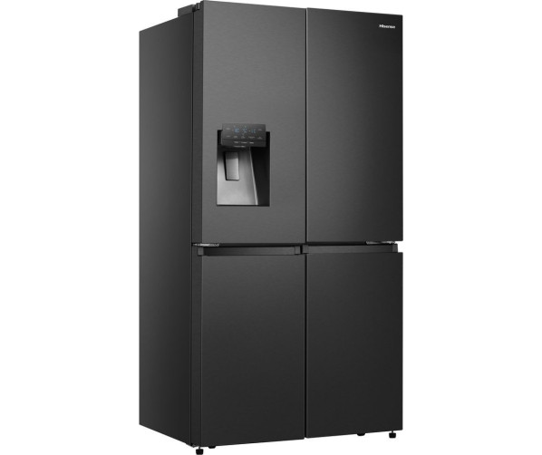 Hisense RQ760N4AFF side-by-side koelkast - 4-deurs - blacksteel-look