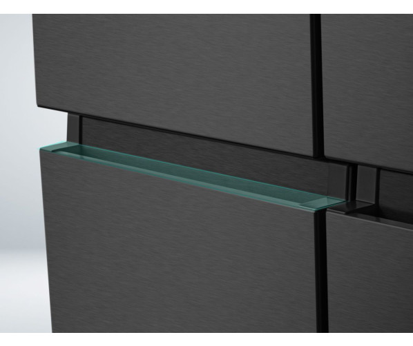 Hisense RQ760N4AFF side-by-side koelkast - 4-deurs - blacksteel-look