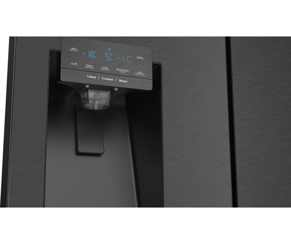 Hisense RQ760N4AFF side-by-side koelkast - 4-deurs - blacksteel-look