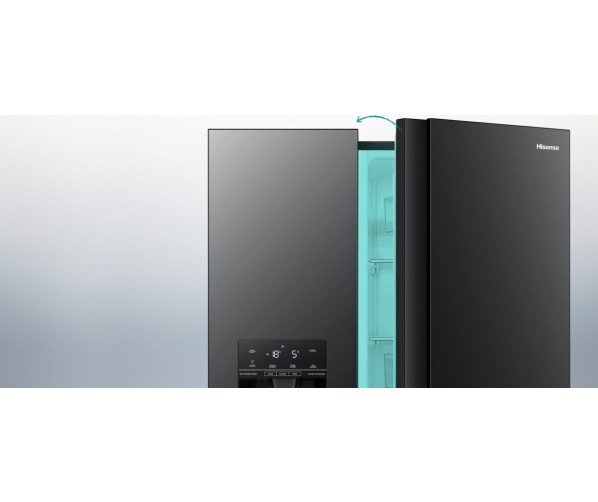 Hisense RS694N4TFE koelkast - blacksteel-look