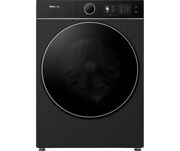 Hisense WF5I1045BBQ zwarte wasmachine met 10,5 kg en energieklasse A