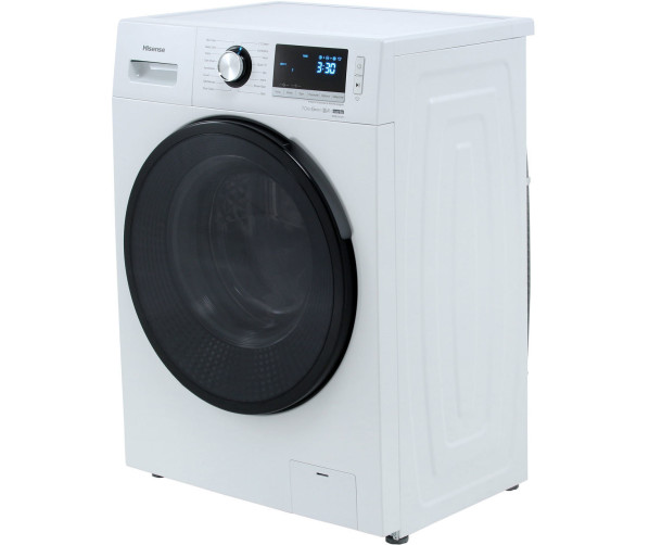 De deur van de WFBL7014V is linksdraaiend. Deze ondiepe wasmachine is slechts 51,5 cm. diep