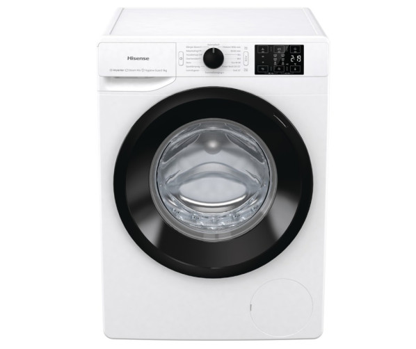 Hisense WFGE901439VMQ wasmachine met 9 kg. en 1400 toeren