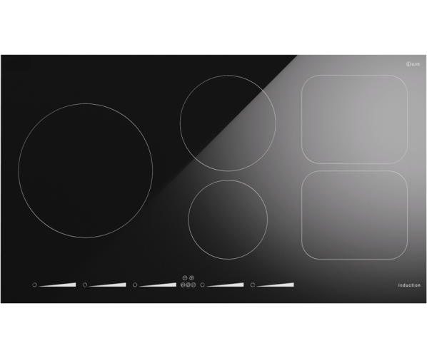 Ilve KHVI395TC inbouw inductie kookplaat - 90 cm. - slider