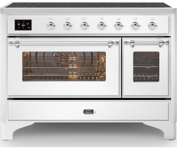 Ilve MI127NE3/WH inductie fornuis - wit - 120 cm. breed