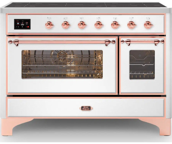 Ilve MI127NE3/WH inductie fornuis - wit - 120 cm. breed