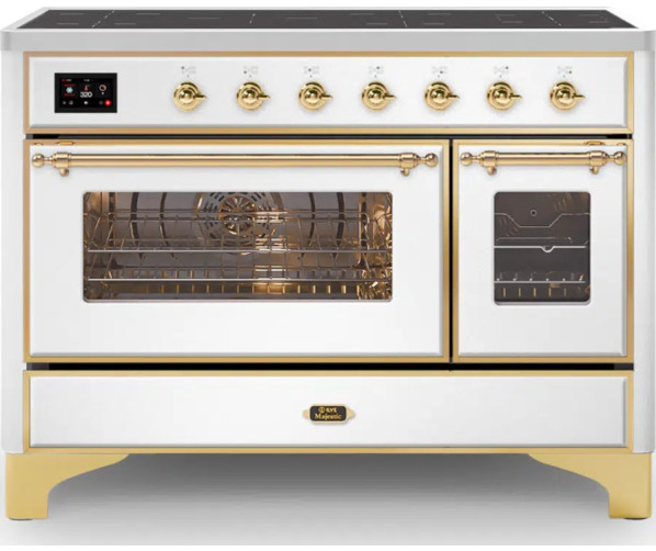 Ilve MI127NE3/WH inductie fornuis - wit - 120 cm. breed