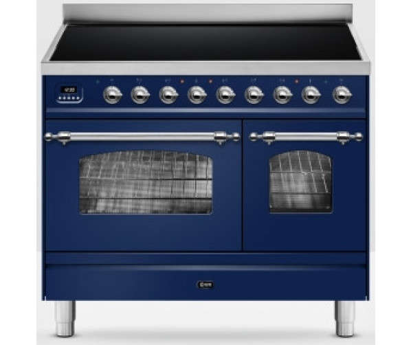 Ilve PDI09NE3/MB fornuis inductie blauw - 90 cm. breed