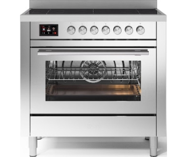 Ilve PI366WSY/SS inductie fornuis - rvs - 90 cm. breed