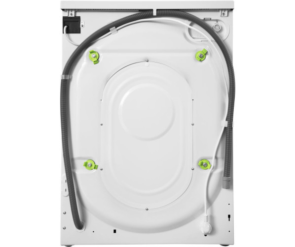 De achterkant van de Indesit BWE 71453X WSSS EU wasmachine