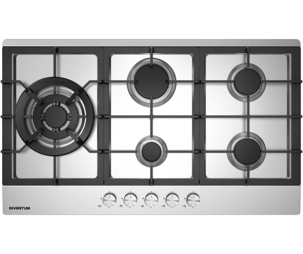 Inventum IKG9023WGRVS inbouw gas kookplaat - rvs