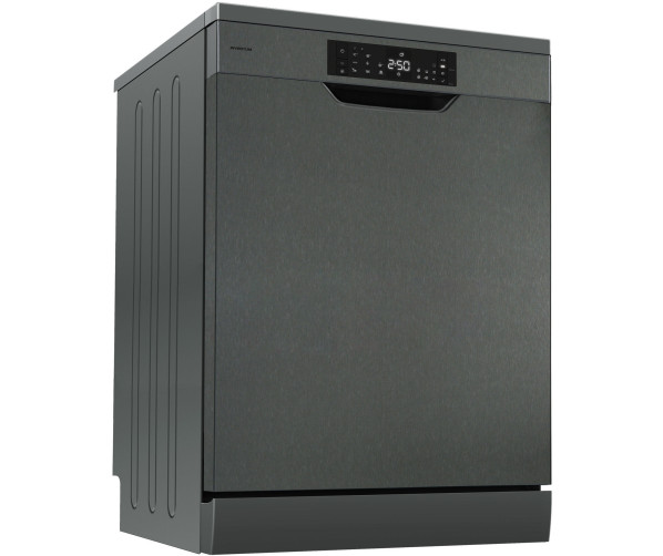 Inventum VVW6040AB vrijstaande vaatwasser - blacksteel / zwart rvs