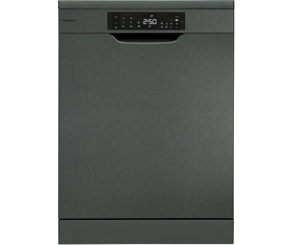 Inventum VVW6040AB vrijstaande vaatwasser - blacksteel / zwart rvs