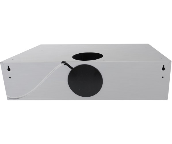 De Inventum AKO6001RVS is zowel aan de achterzijde als bovenop aan te sluiten. De diameter van de afvoer is 120 mm.